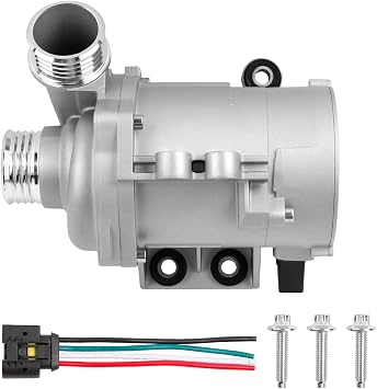 Electric Engine Water Pump Fits for 2006 325i 2007-2012 328i 2008-2010 528i | for 2007-2012 128i, 2006 330i, Replace 11517586924, 11517546994, 11517563183