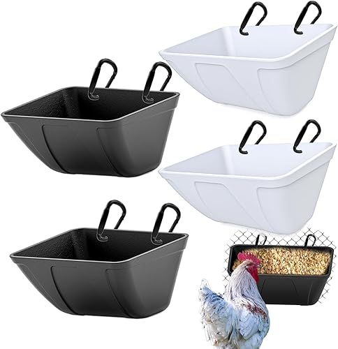 Comedero colgante de pollo para cabras, ovejas, ciervos, aves de corral, pato, pollo, cerca, contenedor de alimentación para ganado, suministros de