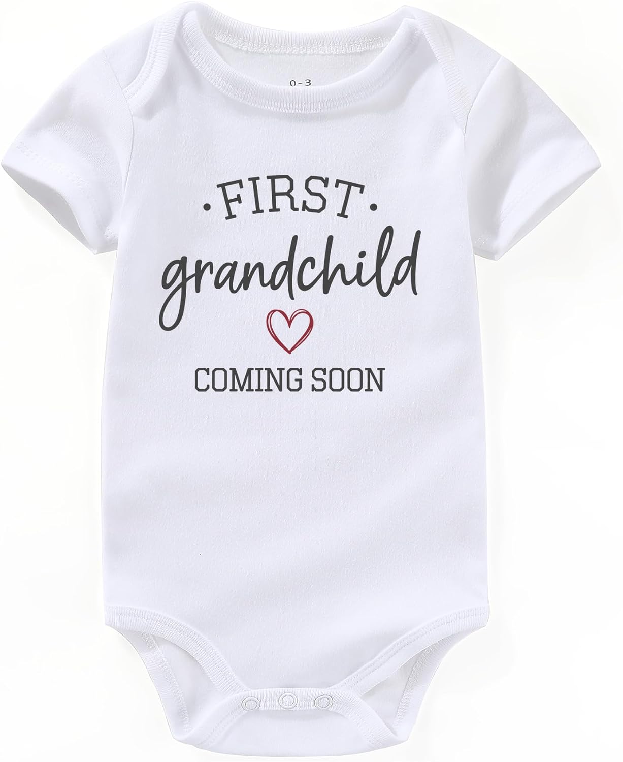 first grandchild coming soon grandparents pregnancy announcement Baby Bodysuits