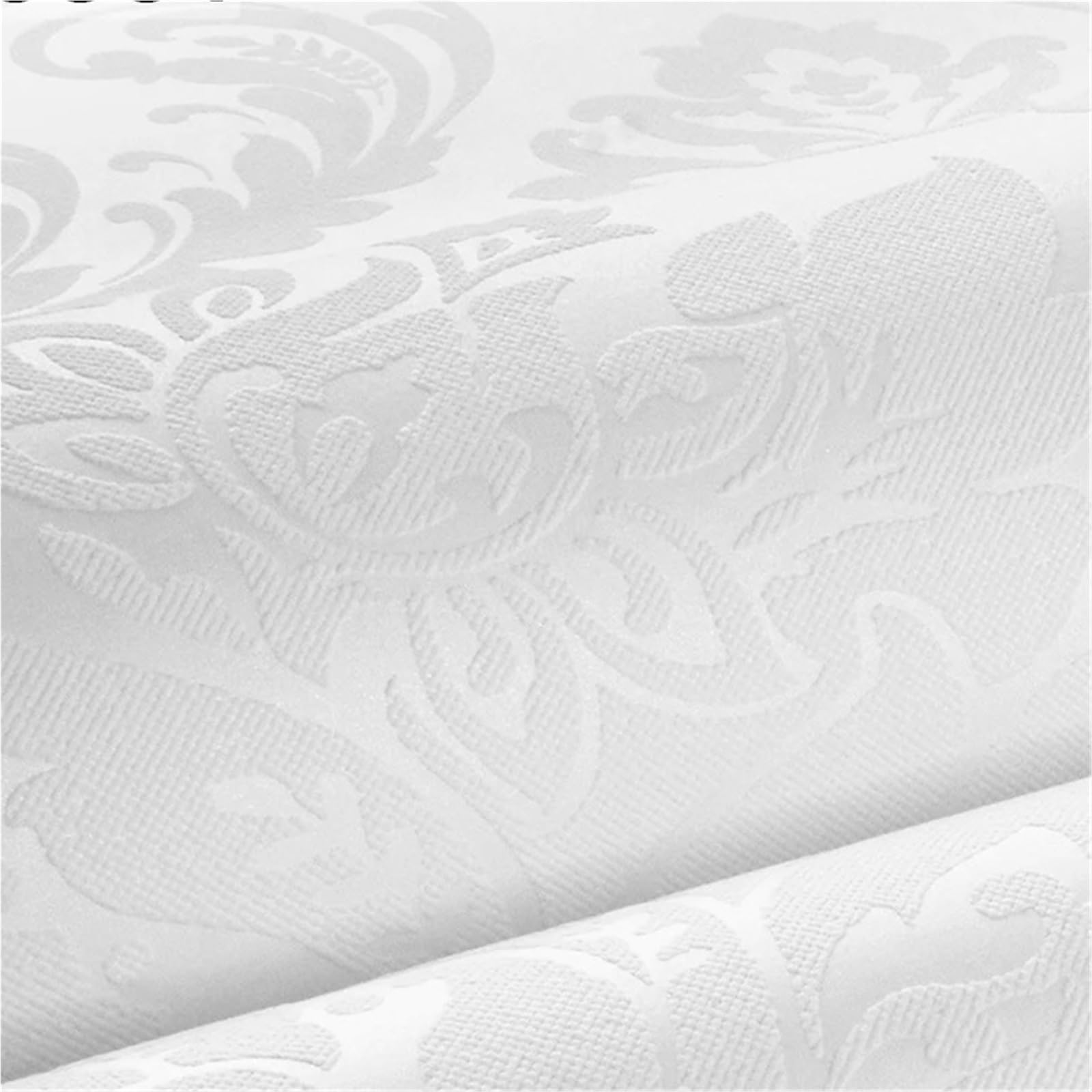 Papier peint damassé 3D floral de 0.53x9.5m pour salon et chambre