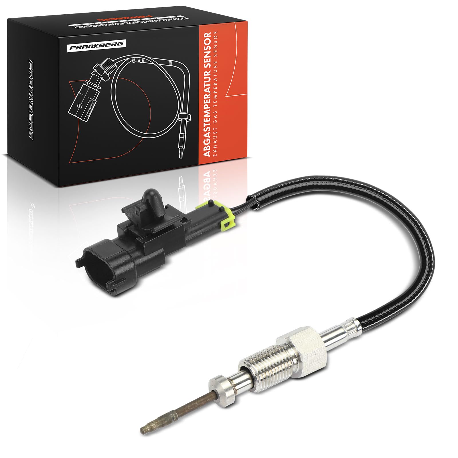 Frankberg Capteur de température des gaz d'échappement avant catalyseur, 2 | Compatible avec: Soul AM, Rio III UB, Venga YN, iX20 JC, Elantra Saloon XD, Cerato LD, Pro Cee'D ED, Tucson JM