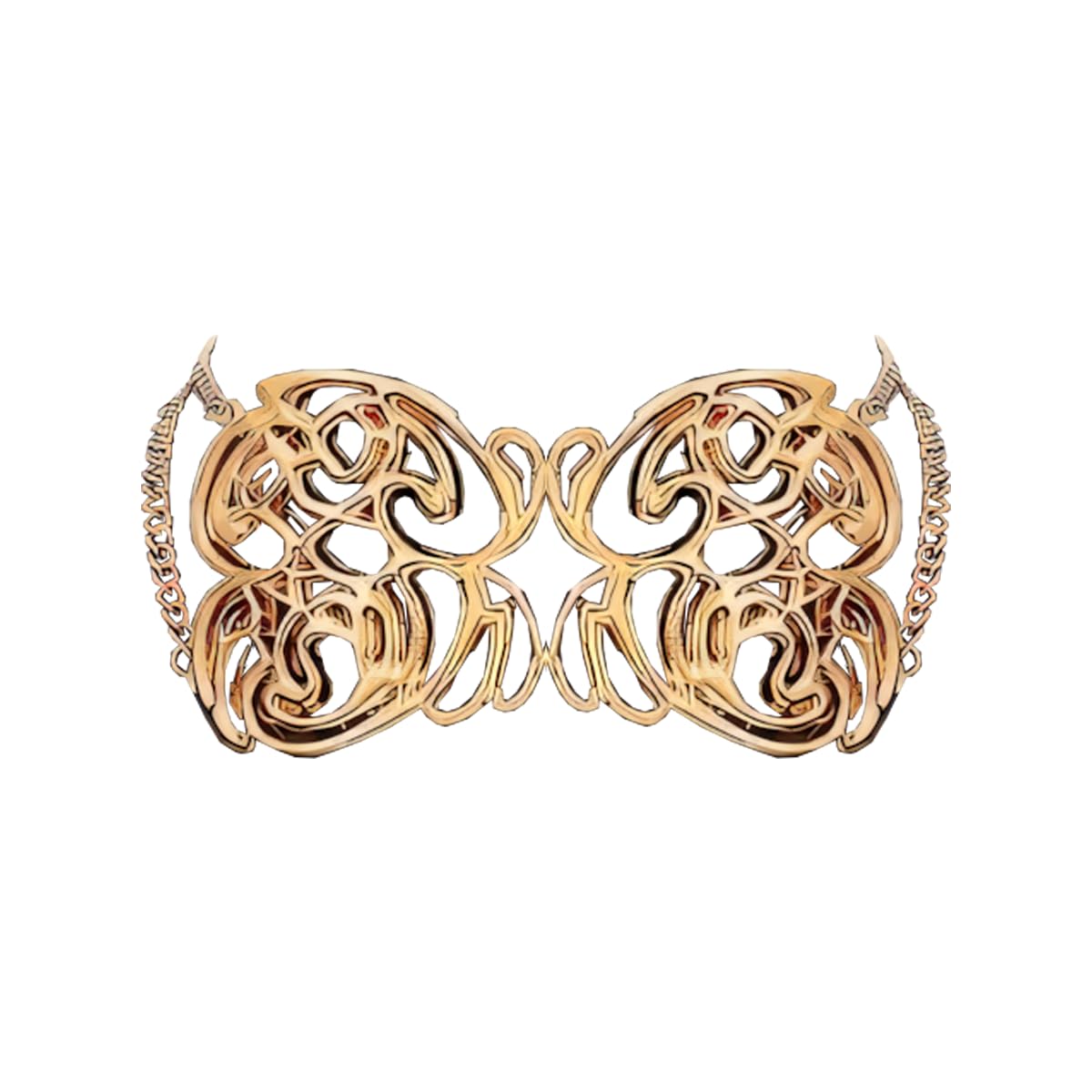 AOQINGExaggerated letters, cool necklaces, retro and trendy hip-hop style necklaces, suitable for cool outfits