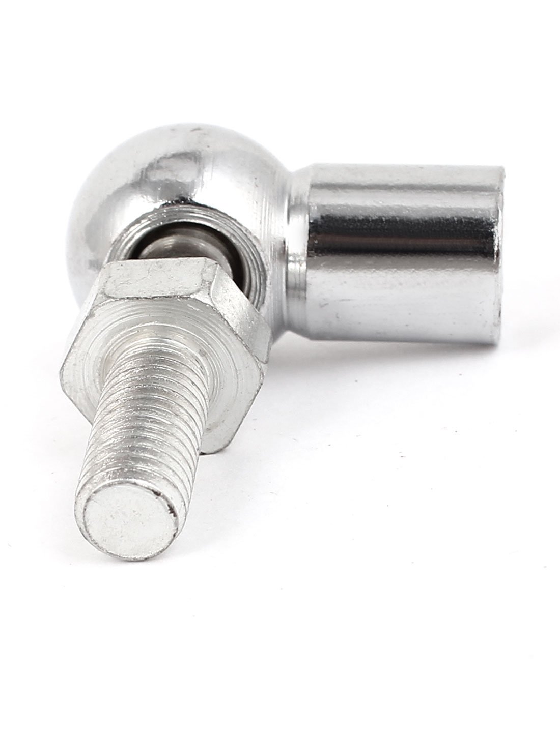 Aexit 8mm Male Clamps 10mm Female Thread L Shape Ball Joint Rod End Bearing Strap Clamps 5 Pcs