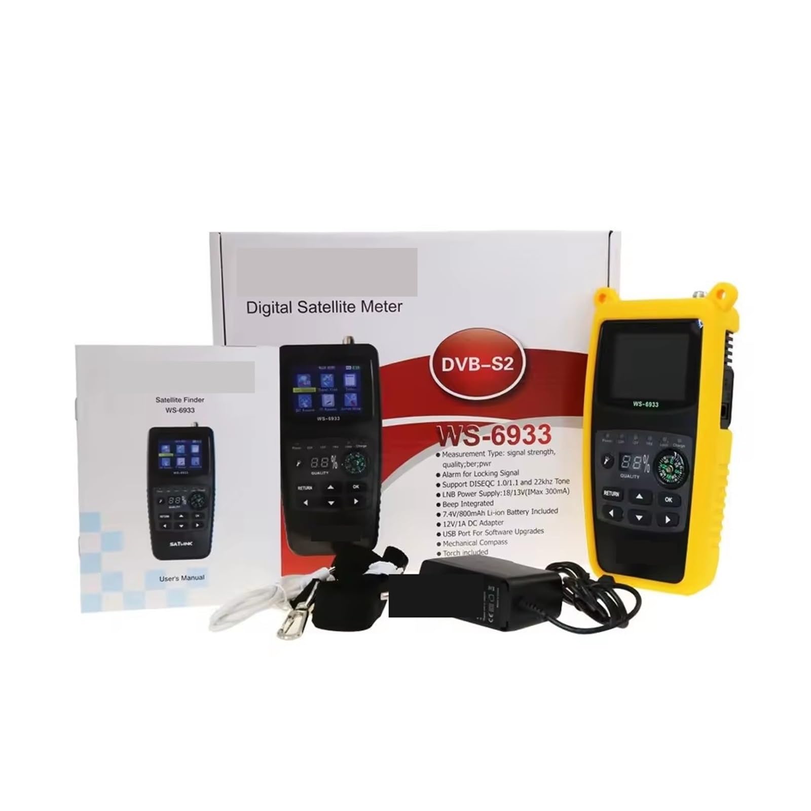 Rilevatore satellitare for decoder DVB-S2 WS-6933(Noir)