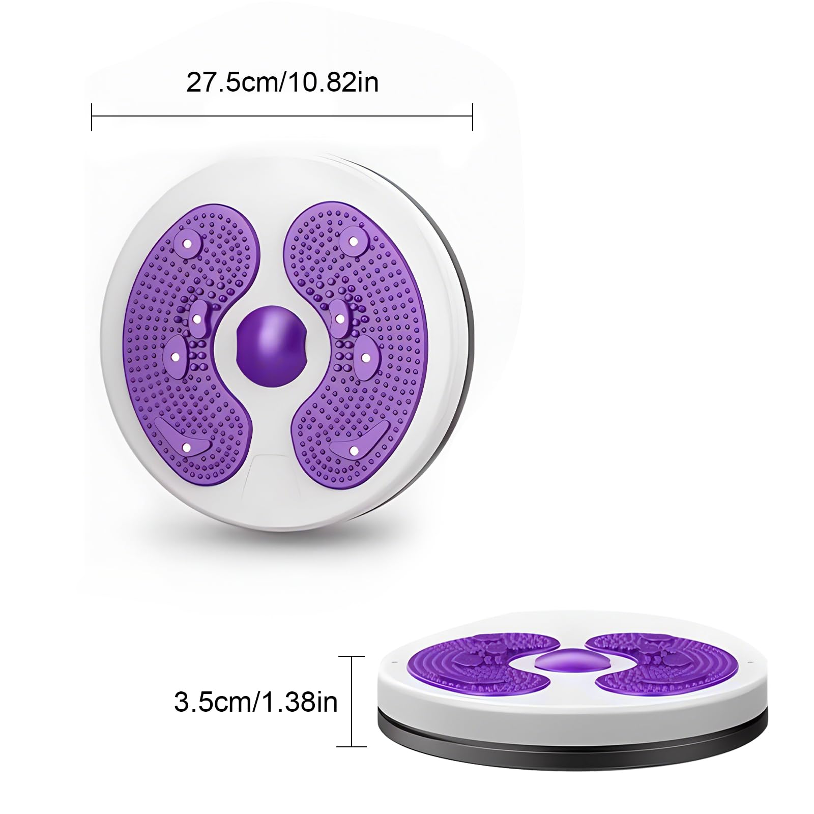 Twist Waist Disc Board Disco Rotante Fitness Twist Vita Disc con Fune di Trazione Multifunzione Massaggio ai Piedi Twister Fitness Balance Board per Gli Esercizi di Torsione