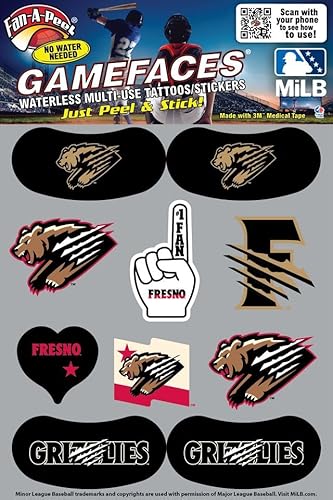 FRESNO GRIZZLIES MiLB ���p�r �s�[��&�X�e�B�b�N�^�g�D�[ 10�p�b�N