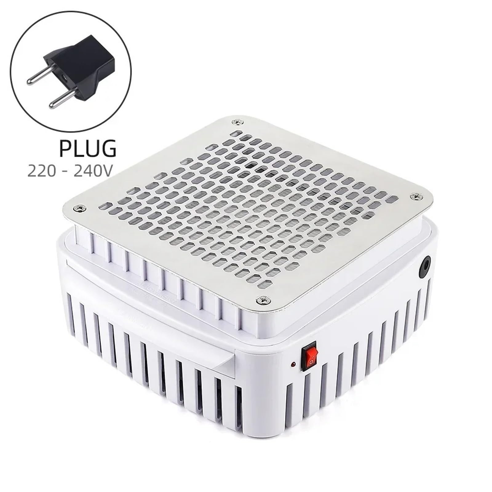 Aspirateur Ongle, Aspirateur Manucure Aspirateur à Ongles Professionnel avec Filtre intégré for Bureau et manucure(1 Plug (220-240V))