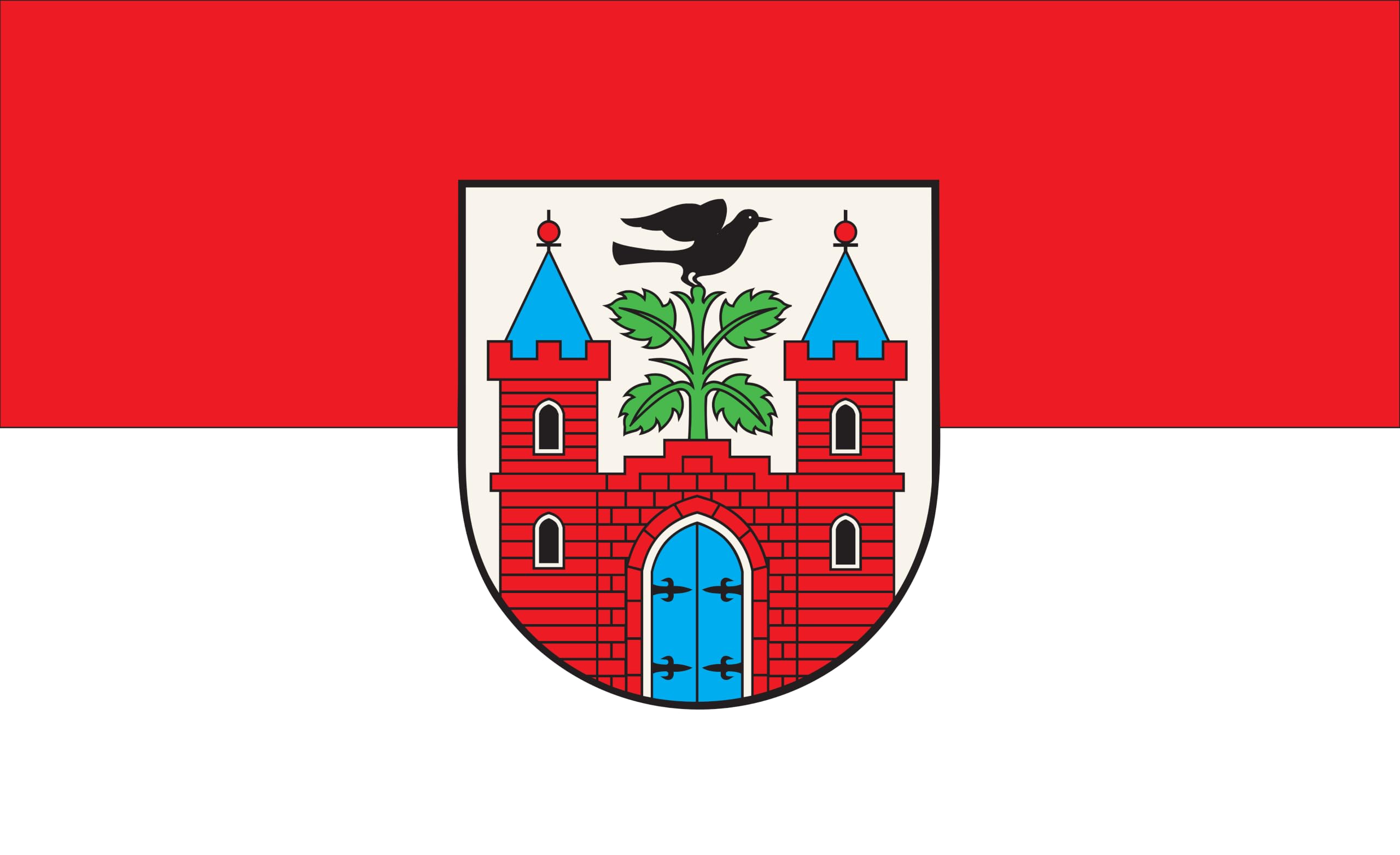 Drapeau Meyenburg - Drapeau de la Marine de Brandebourg - 120 x 80 cm