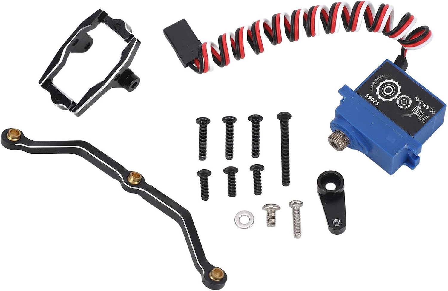 Alomejor RC Servo, 180 Degree Rotation Digital Compact Design for Model Cars Drones Robotics Projects