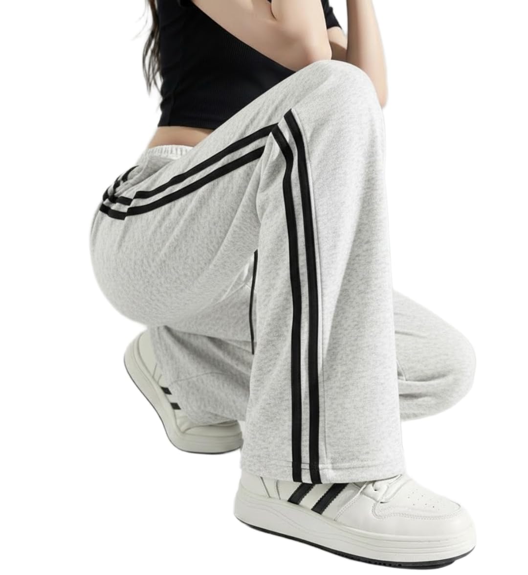 dockstreet Track Pant for Women || Baggy Fit || Track Pants || Full Elastic Jogger Track Pant ||-picture-51