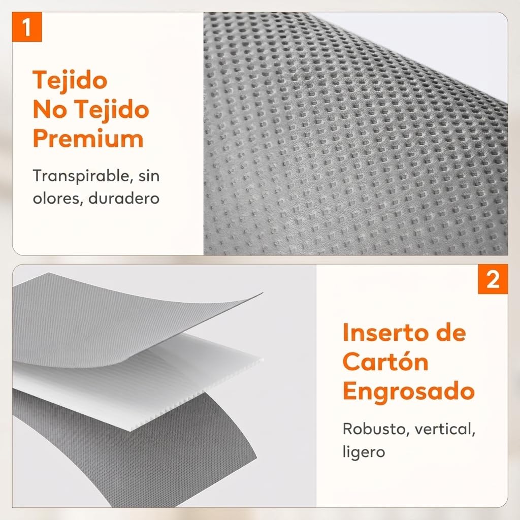 Lifewit Organizador de ropa de cama de 6 unidades, cajas de almacenamiento plegables, organizador de armario de tela con tapas, ventana transparente y etiqueta, para sábanas, juego de funda de edredón