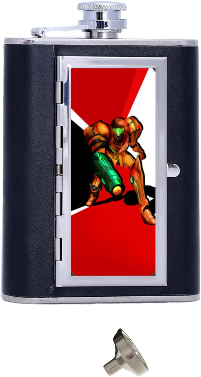 Metroid Prime Art Unique Durable Stainless Steel Hip Flask