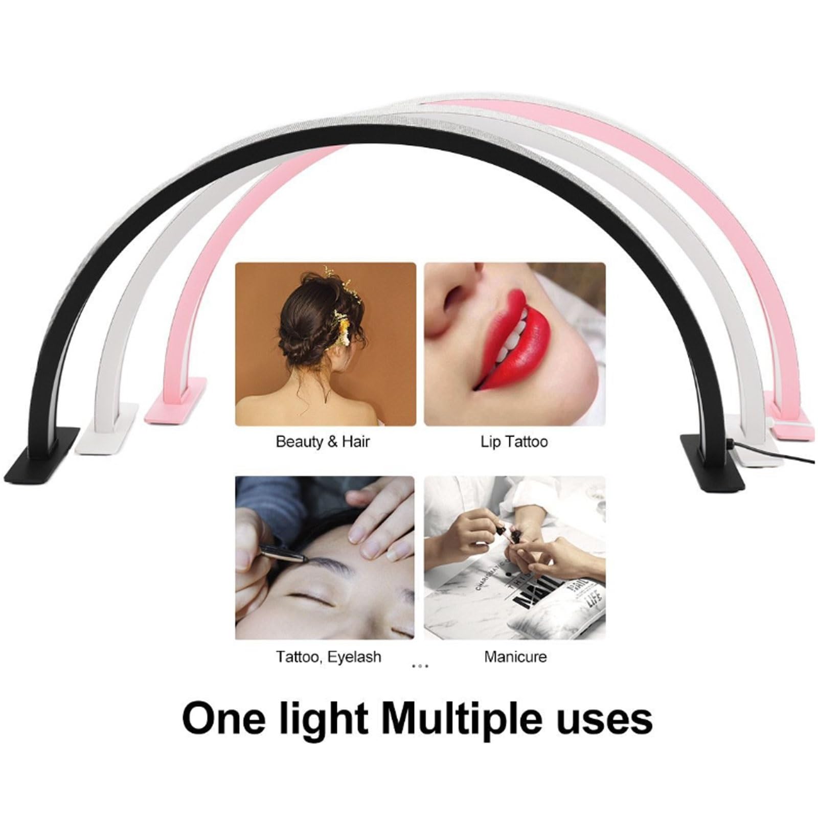 Eighosee Half Moon Light voor Nagel Bureau USB Bureaulamp voor Nagel