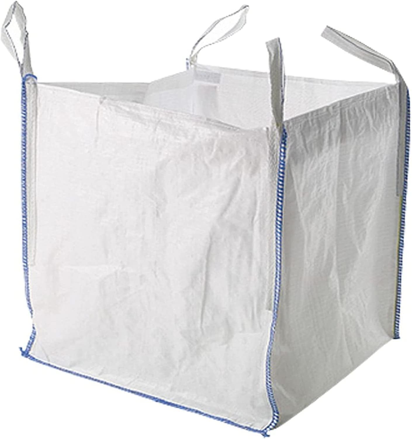 100 x Tonne Bags Dumpy Bulk Sack One Ton FIBC Heavy Duty Woven Material Builders Skip Jumbo Bag for Industrial Waste, Garden Rubbish, Storage, Log, Premium Grade ***Pack of 100*** (100xOTB)