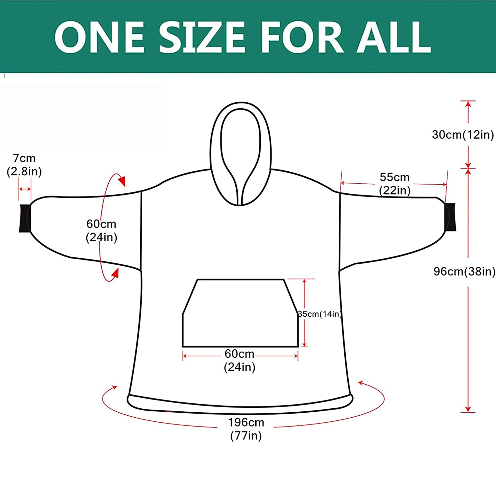 Felpa con Cappuccio Sherpa Oversize Pullover Sweatshirt, Felpa con Coperta Ultra Morbida Confortevole Blanket Hoodie per Adulti Uomo Donna