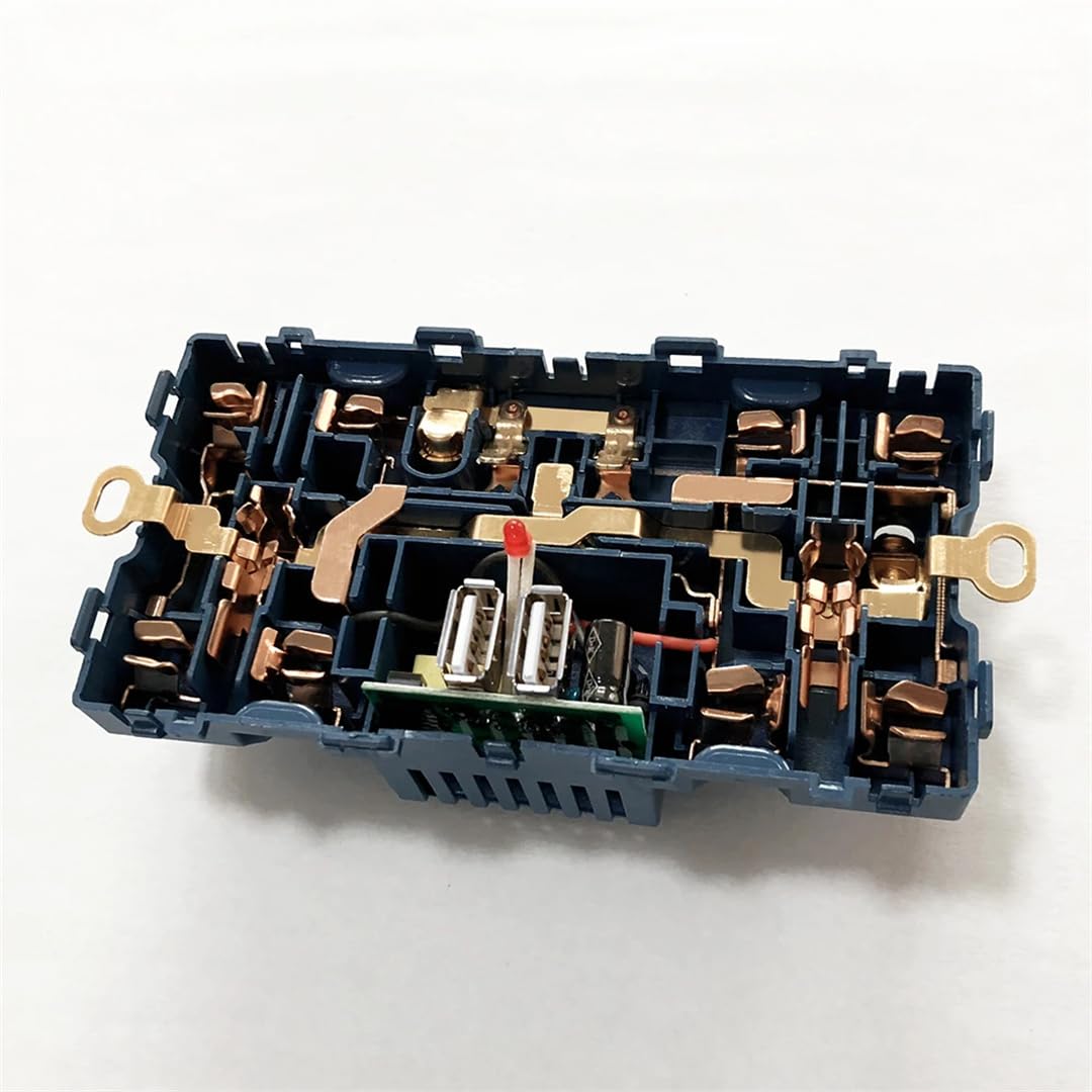 Prise Usb Standard, Panneau Intégré À 5 Trous, Double Port USB 2A, Interrupteur 110-250V, Commande Murale, Prise De Courant Universelle Gray (Double socket) 110-250V
