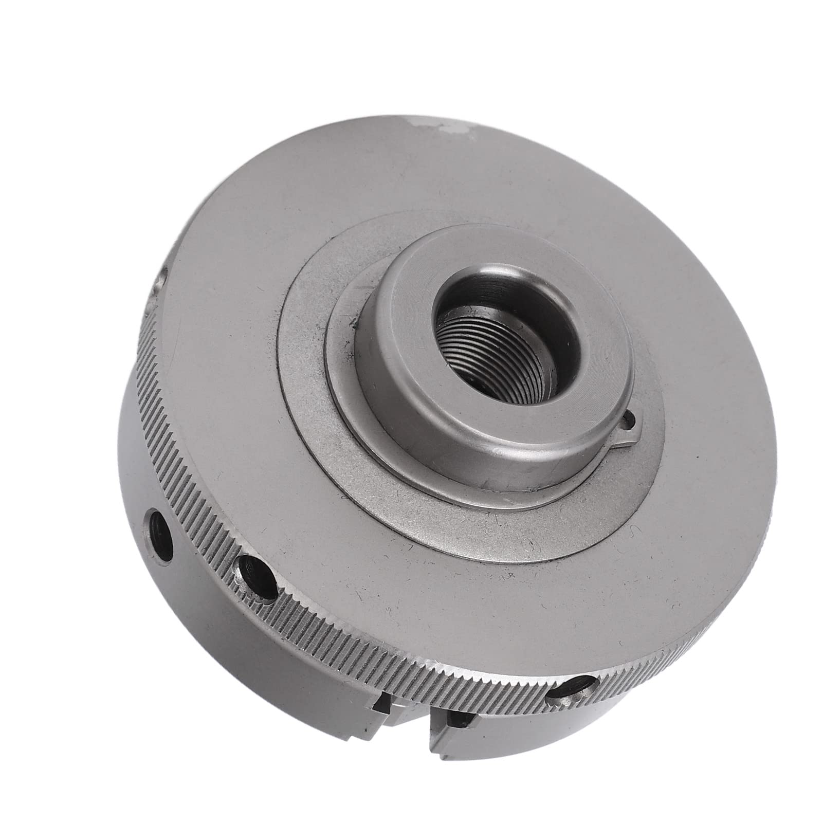 Cocoarm Mandril de Torno Mandril de Torno de Metal Manual de 3 Mordazas K01 63 45 Acero 2.5 Pulgadas Centrado Preciso Sujeción Ancha Fácil Instalación para Máquinas Herramienta Trabajos No Ferrosos