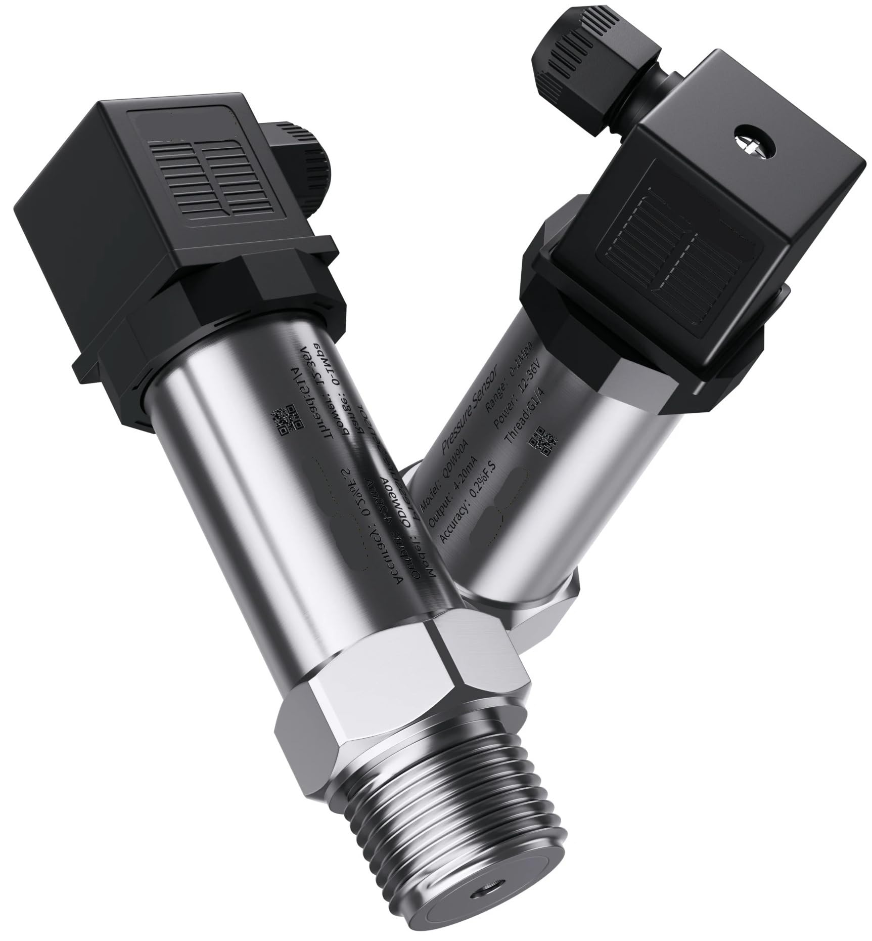 Sensore trasmettitore di pressione G1/4 1bar 10bar 60bar 60Mpa DC24V DC5V trasduttore di pressione idraulico 4-20mA 0-10V 0.5-4.5V 0-3.3V(0.5-4.5V G1-4,-0.1 to 1Mpa)