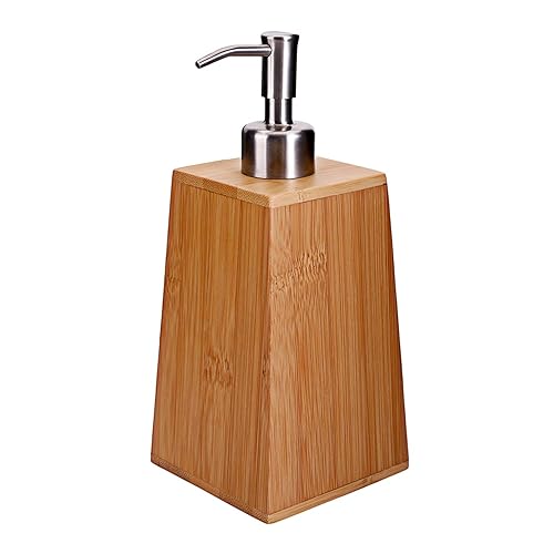 8 oz Bamboo Soap Dispenser with Stainless Steel Spray Head