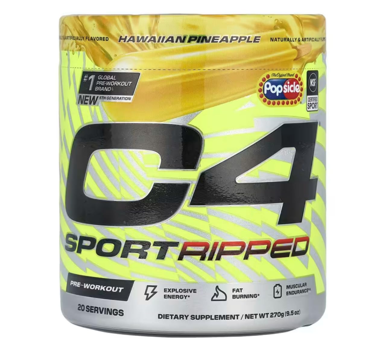 Pre Workout - Fat Burner - New - C4 SPORT RIPPED - Pineapple (B0DF7KMS82) Amazon Price History, Amazon Price Tracker