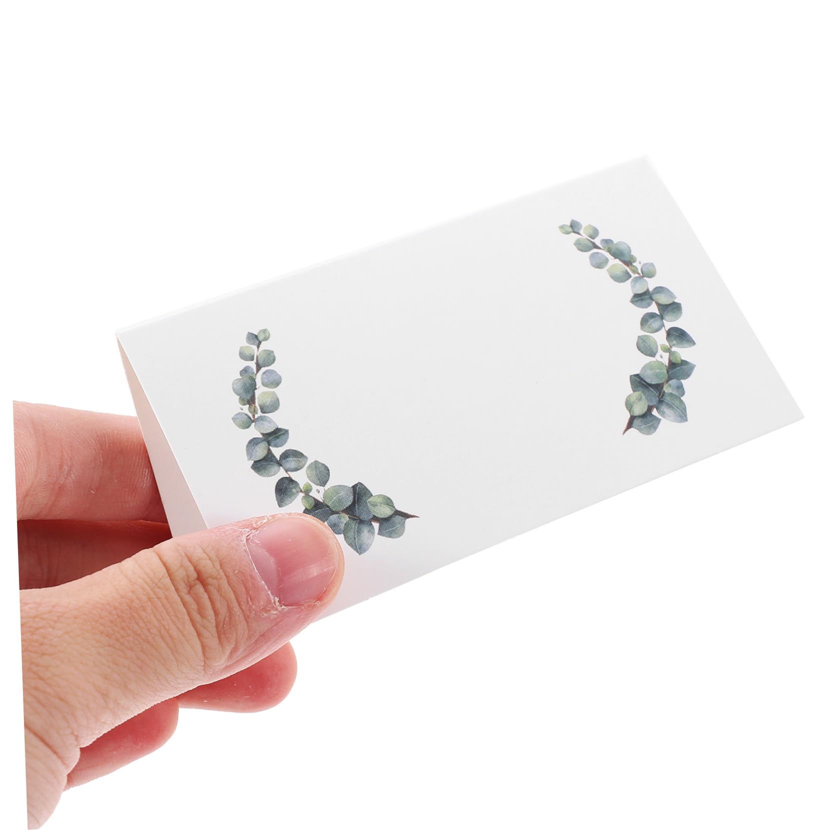 DECHOUS 300stücke Platzkarten Mit Blätterdesign Faltbare Tischkarten Für Hochzeiten Und Feiern Namensanzeige Und Tischdekoration