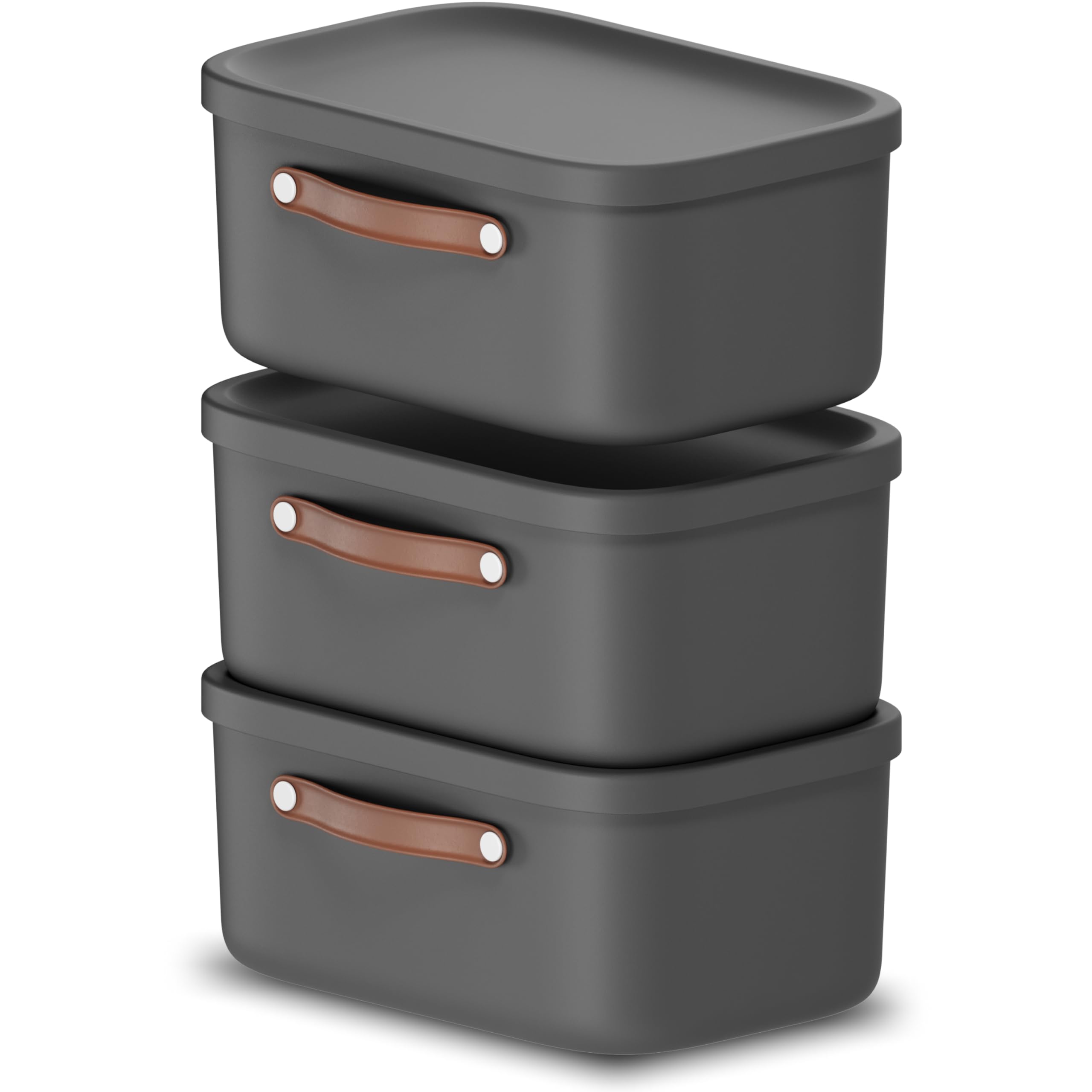 Rotho Anthracite Maloja Storage Box