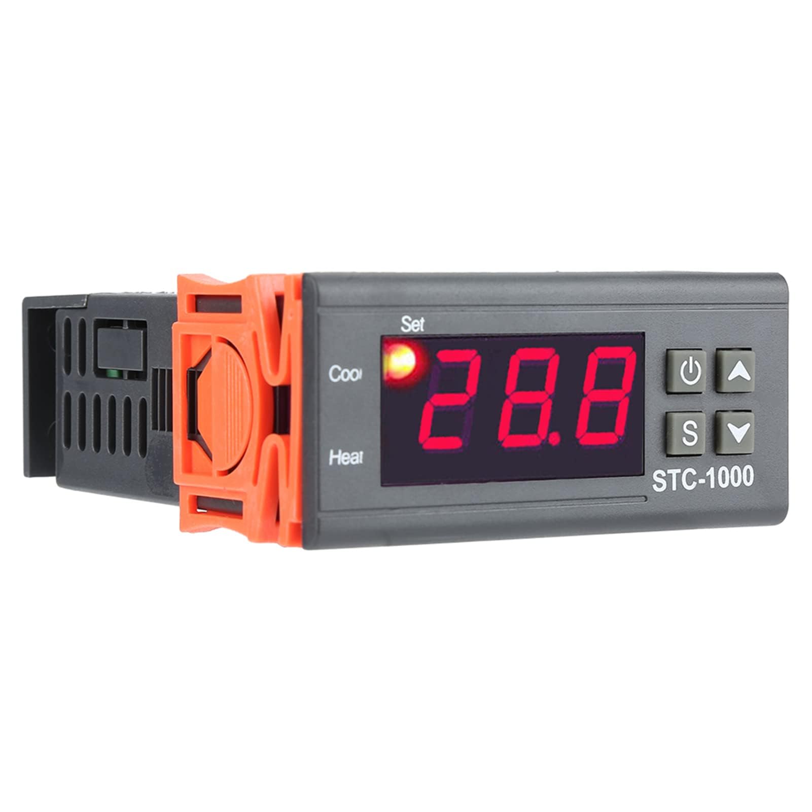 Regulator Temperatury -1000, Regulator Temperatury Inkubator 1000 Regulator Temperatury Regulator Temperatury z Czujnikiem Termostat Cyfrowy Kontroler z Wyświetlaczem LCD