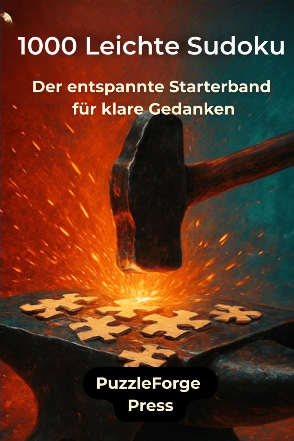 1000 Leichte Sudoku: Der entspannte Starterband für klare Gedanken (PuzzleForge™ Sudoku Leicht Schmiede-Reihe – Entspanntes Gehirntraining mit klaren Rätseln)