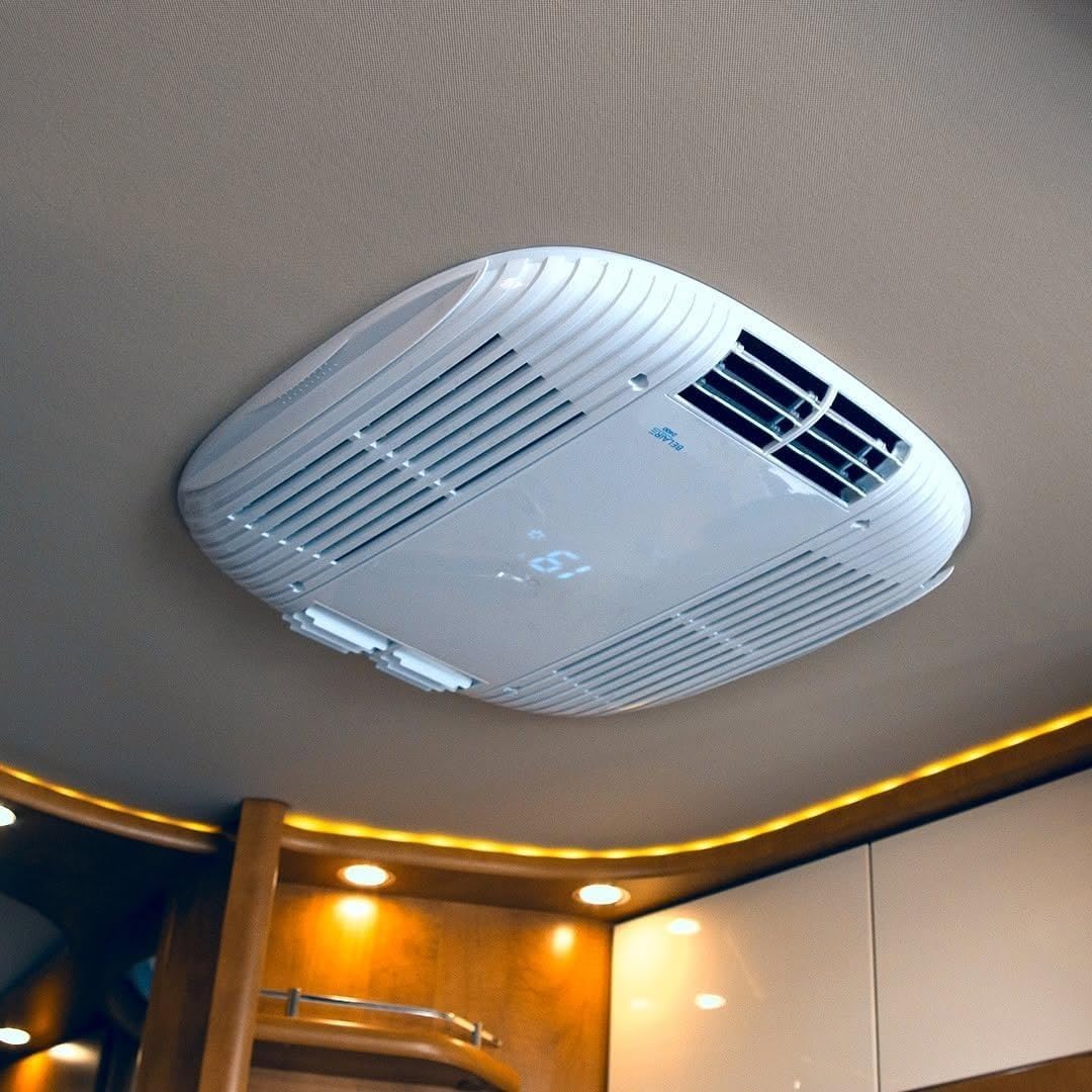 Belaire 2400K, aire acondicionado 2.4kW, 220V, ciclo inverso, autocaravana, camper, control remoto incluido, sistema anti-congelamiento, panel control LED