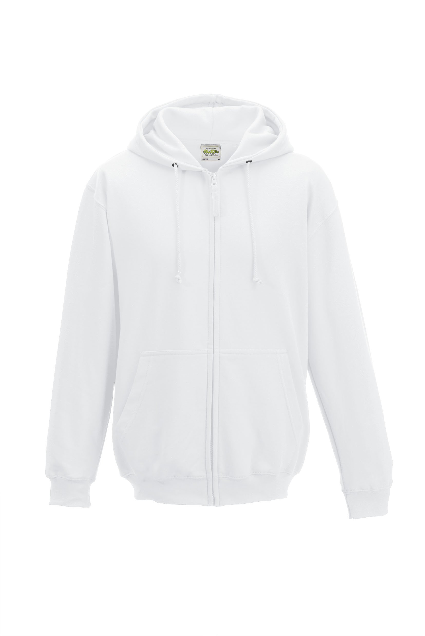 All We Do Is Mens Zipped Hoodie Arctic White M — image 1