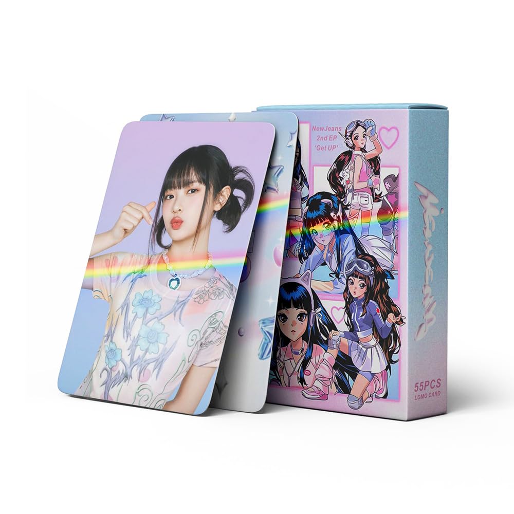 Amazon.com: Funwaretech New Jeans Get UP Laser Photocards Set