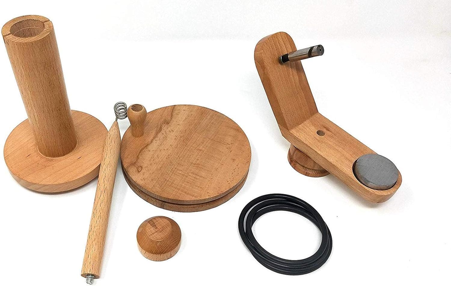 Holzgarnwickler | Buchenholz Garnwickler | Handbetriebener Garnknäuelwickler aus Holz – große Größe, ideal für robustes Häkel- und Strickzubehör
