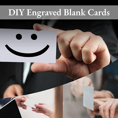 Miniatura 4 de 100 tarjetas de visita de metal de sublimación plateadas, tarjetas de visita de metal grabadas, espacios en blanco de sublimación de 3.4 x 2.1