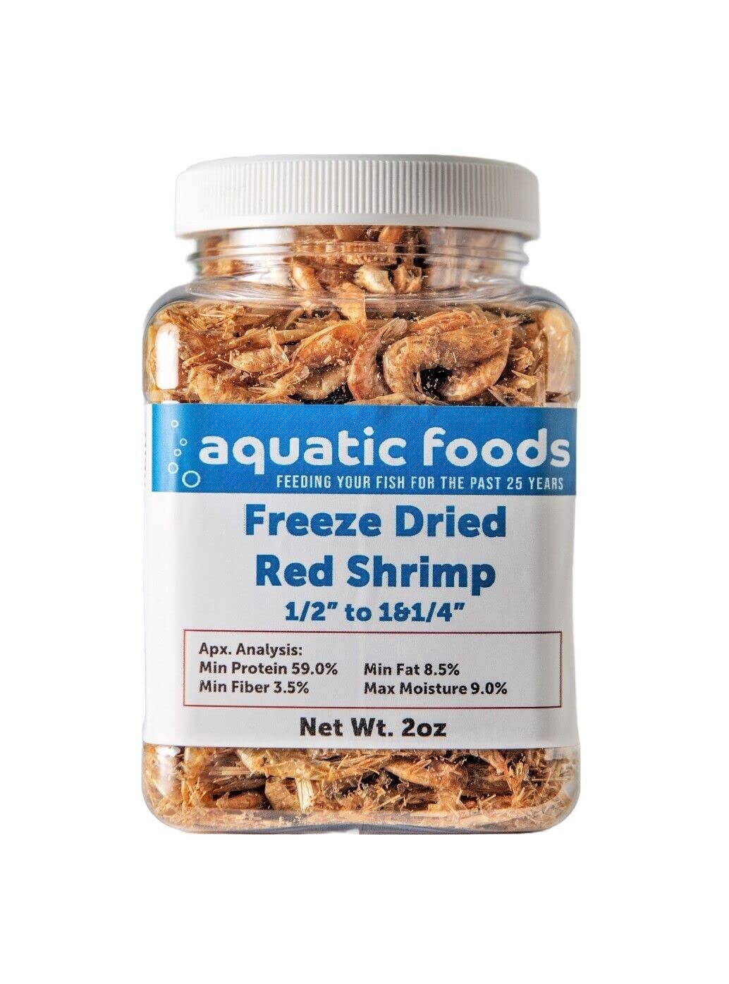 Aquatic Foods Inc. Red Shrimp-Freeze Dried 1/2
