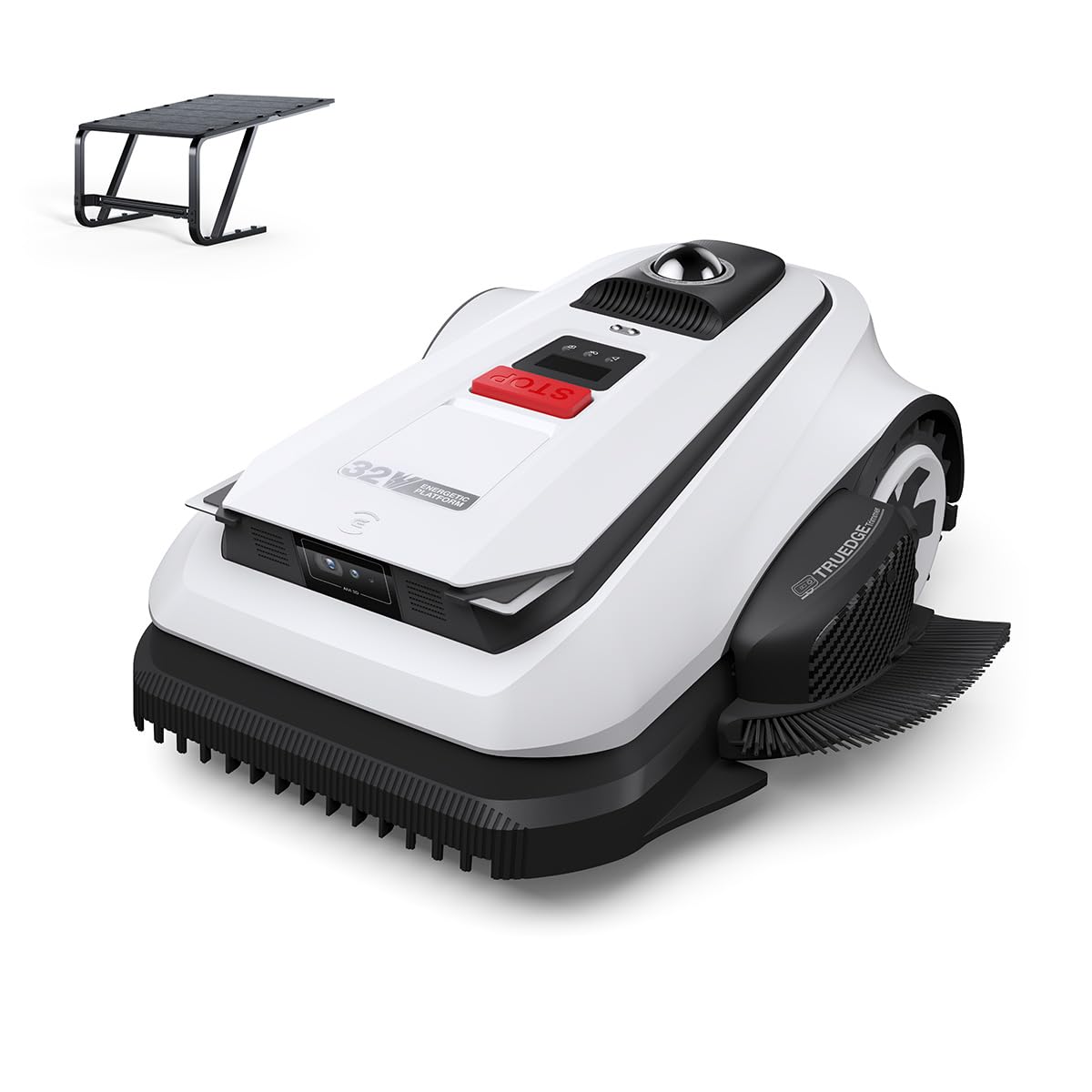 Ecovacs Goat A1600 LiDAR Pro Robot Tondeuse sans Fil, avec Garage,1600 M², Navigation Dual-LiDAR 360°, Cartographie Automatique, Évitement d'obstacles 3D par IA, Charge Ultrarapide