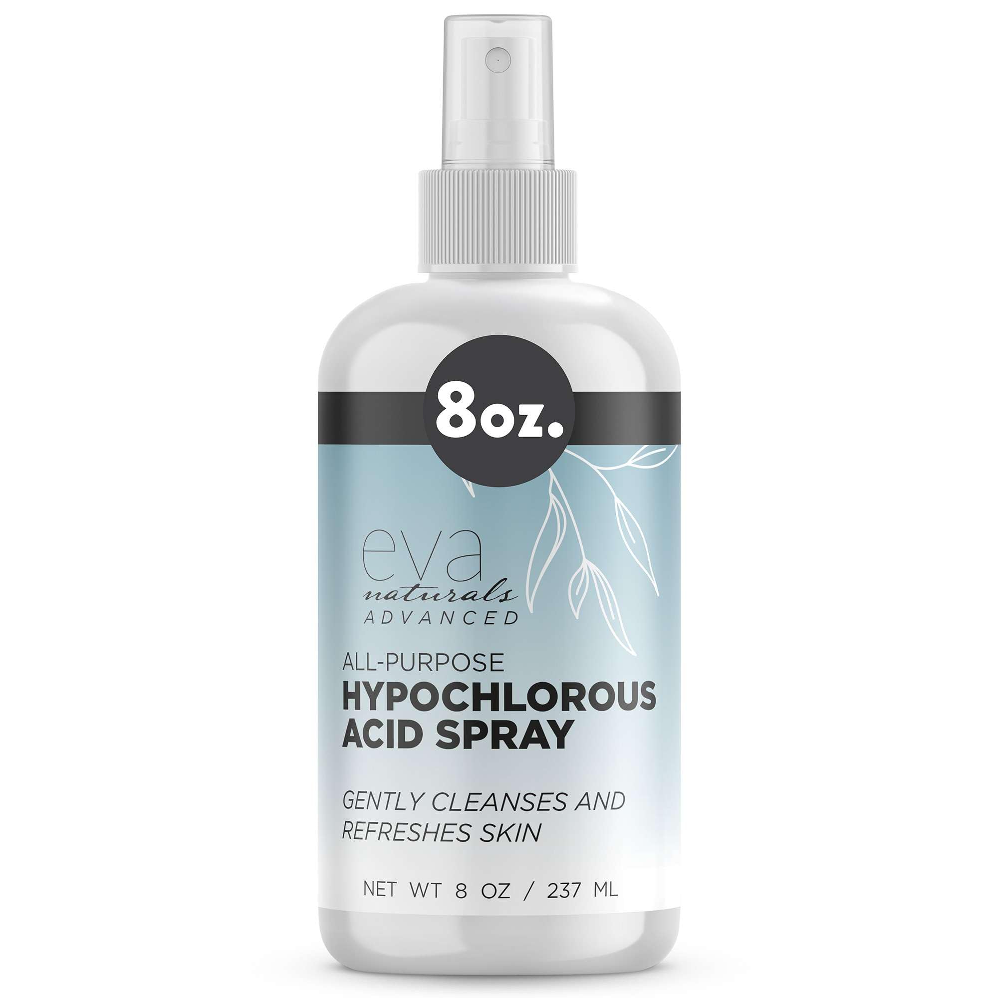 Eva Naturals Hypochlorous Acid Spray for Face Body HOCl Facial Cleanser Mist with Electrolyzed Water Daily Toner Formula