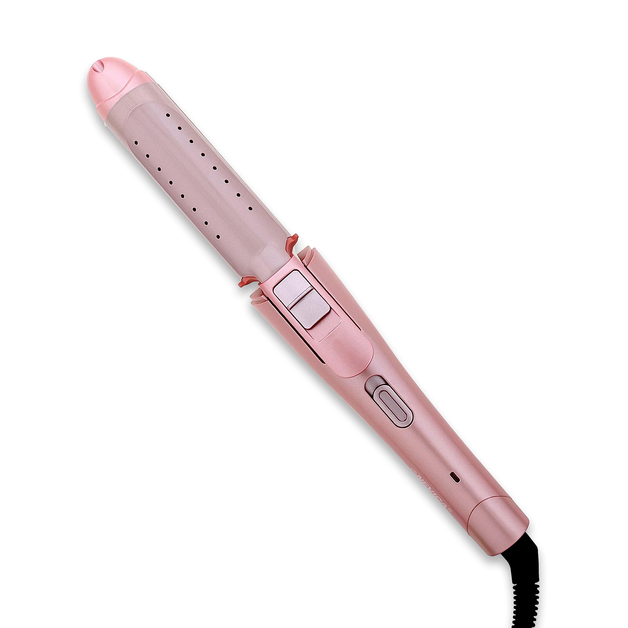 Nevica Professional 2 in 1 Hair Straightener and Curler - Flat Iron for Women's Hair with 2 Temperature Settings - Lightweight & Foldable Travel Straightener - 38W - NV-032 - Pink