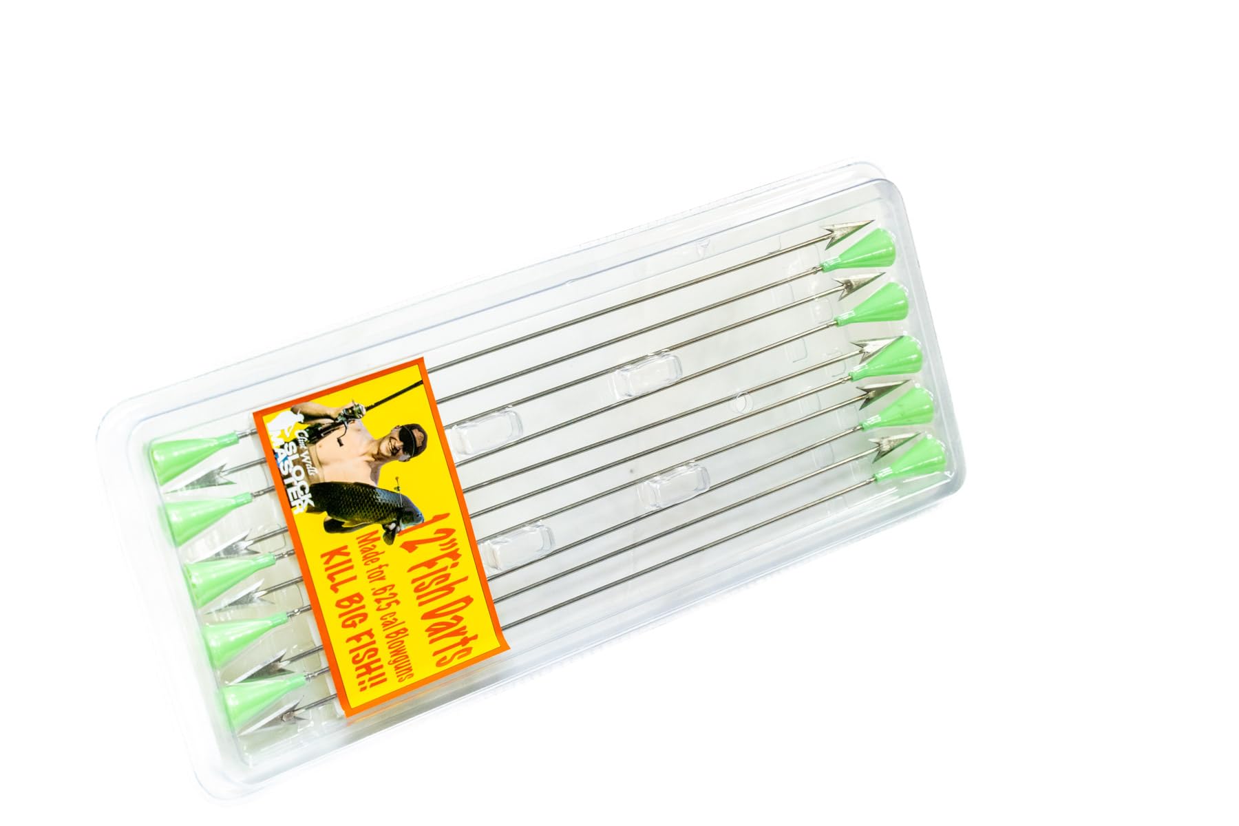 Slock Master Big Bore Blow Gun Fishing Darts, 12 Inch Razor Sharp Darts, 10 per Package, Made for The Fish Hawk Blow Gun