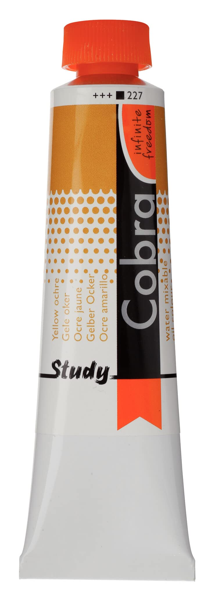 Cobra Royal Talens Artists' Water Mixable Oil Color, 40ml Tube, Yellow Ochre (25052270)