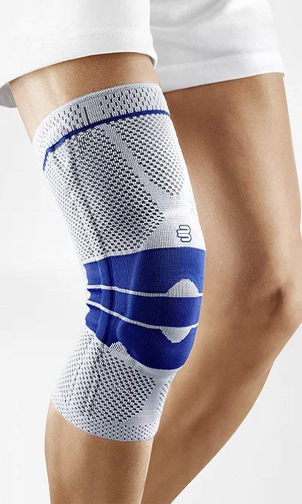 BAUERFEINDGenuTrain - Knee Support Brace - Targeted Support for Pain Relief and Stabilization of the Knee - Size 5 - Color Titanium
