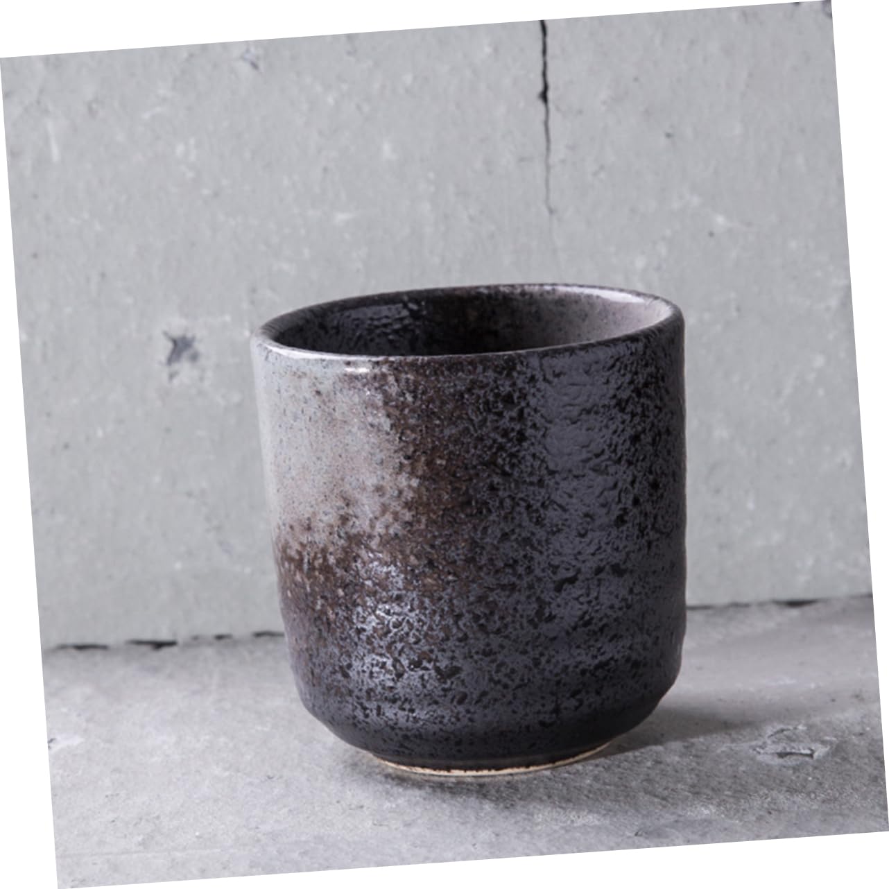 COLLBATH 3 Stück Retro Keramik Teeservice mit Tasse Schwarz