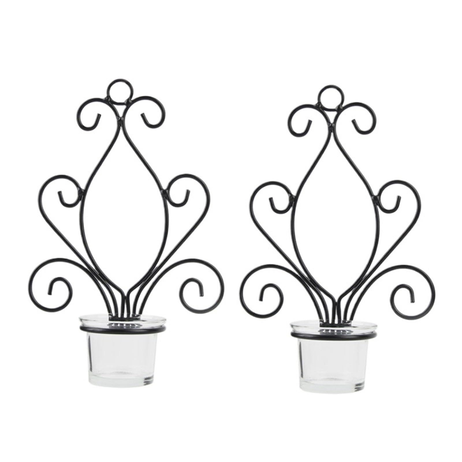 2Pcs Wall Hanging Candle Holder Home Candlestick Holders Metal Vintage Sconces For Wedding Decor For Living Room Fireplace Wedding