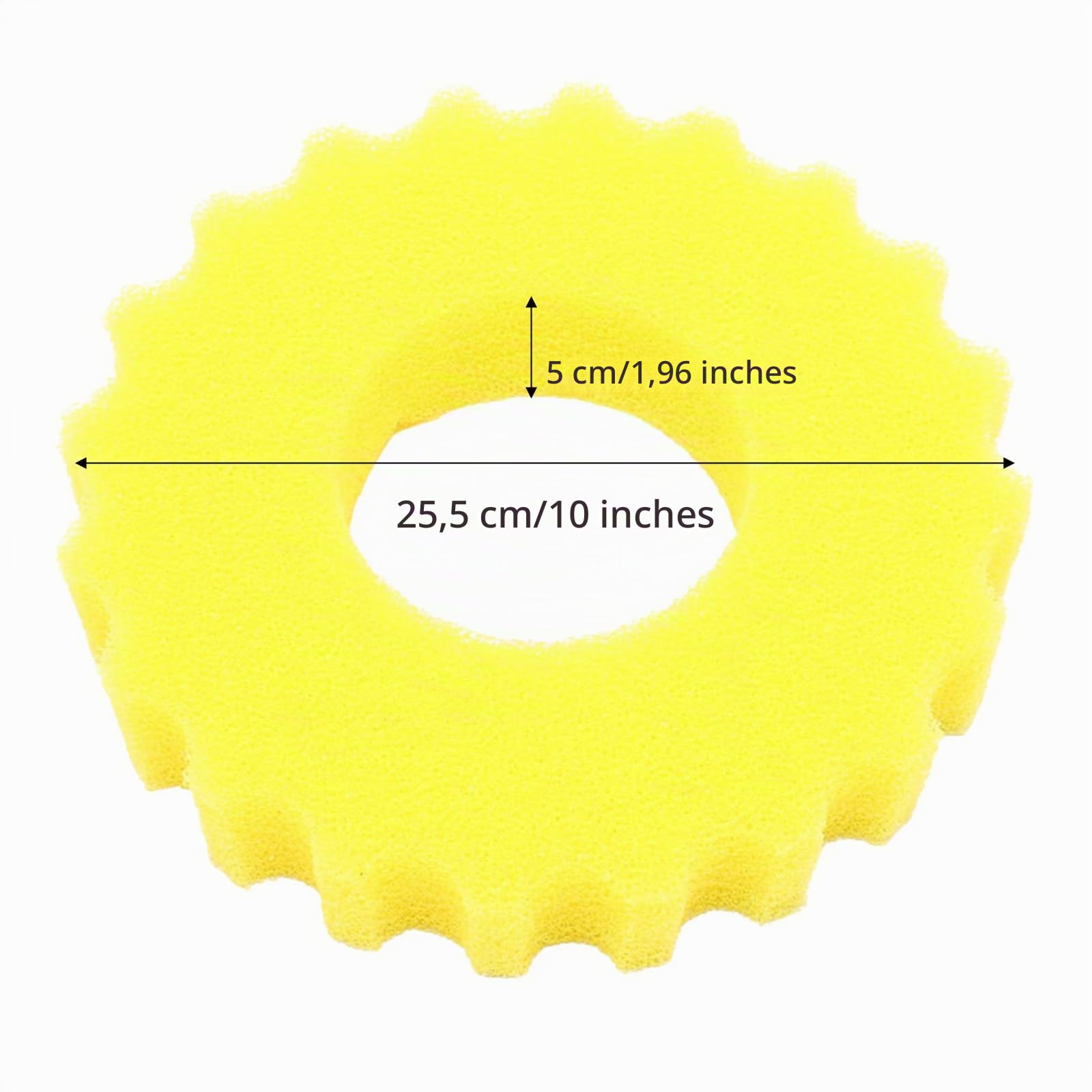 Lot de 7 éponges filtrantes CPF/CPA-15000 compatibles avec filtre de bassin SunSun Éponge filtrante haute efficacité Éponge biochimique facile à remplacer