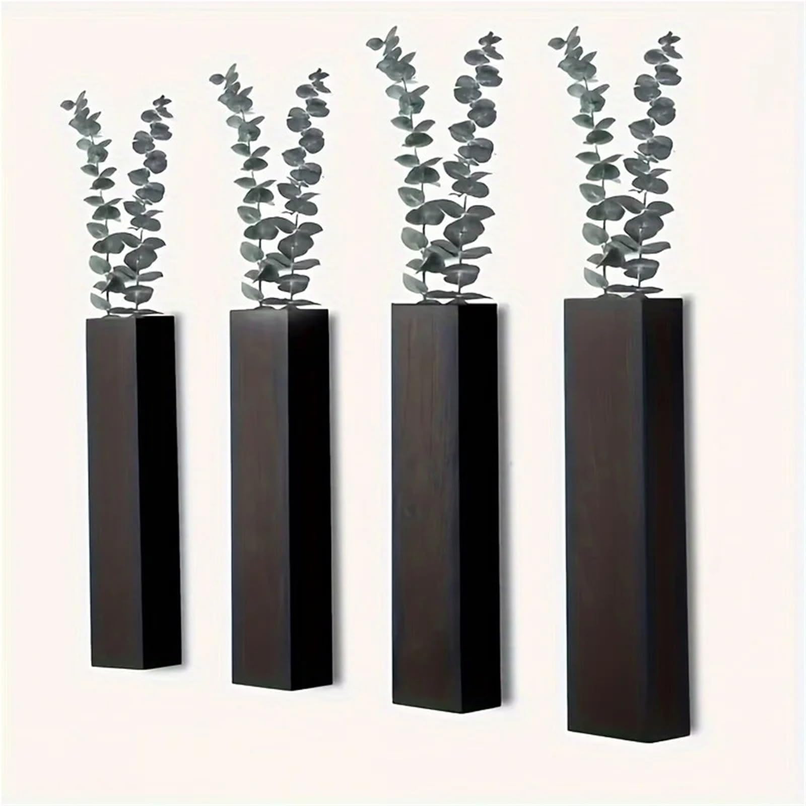 Wandvase Rustikales Vasendekor aus Holz zur Wandmontage
