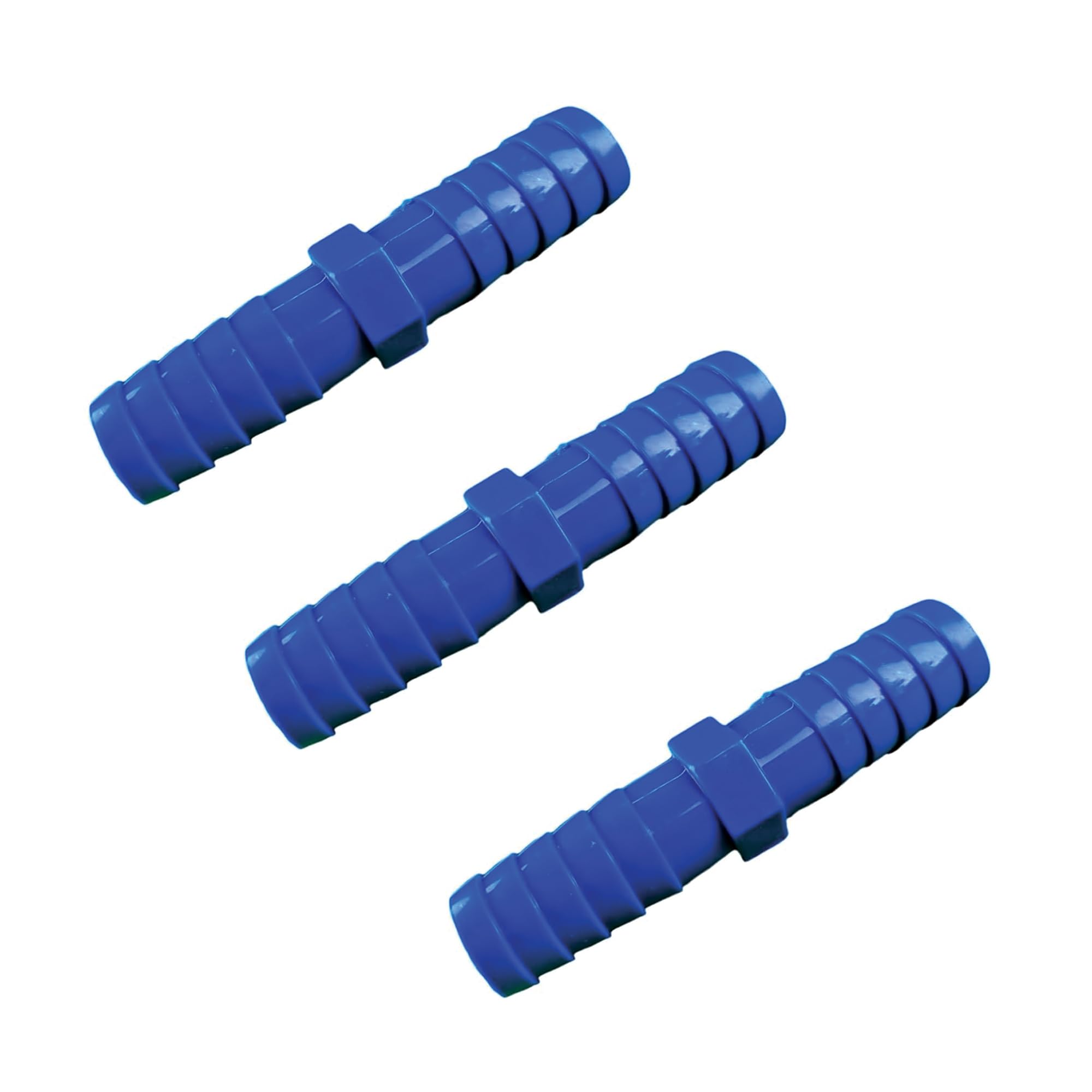 Hose Connector | PVC Rubber Hose Pipe Jointer Supporter Connector for 1/2 - inch Blue colour (Pack of 3)-image-32