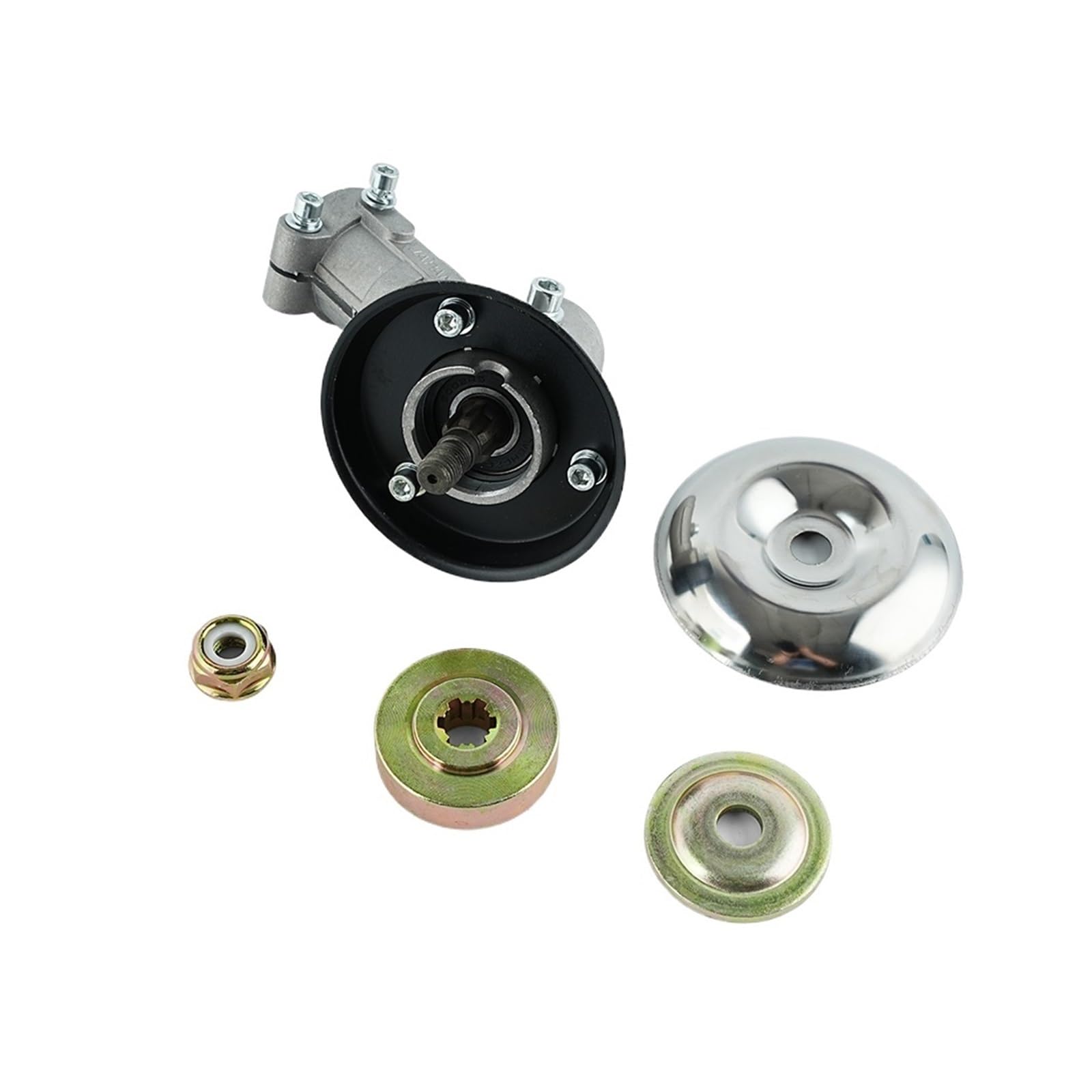 Caja de engranajes de recambio Cabezal de engranaje for cortacésped, plateado, 26mm/28mm, 7T/9T, caja cambios, piezas repuesto for desbrozadora | Single Ear 26mm 7t