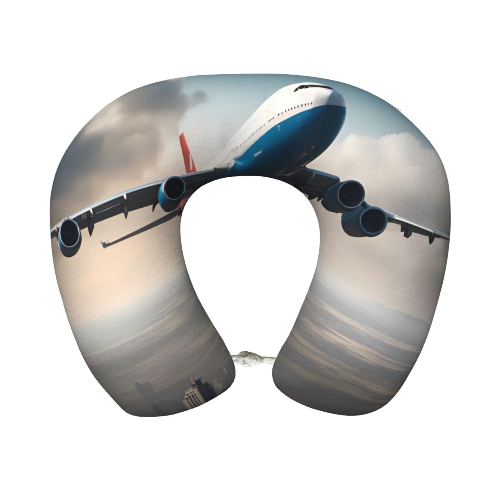 BOAIHH high altitude airplane Memory Foam Travel Pillow for Soft Comfort Fits Snugly for Naps Office, and Airplane Use