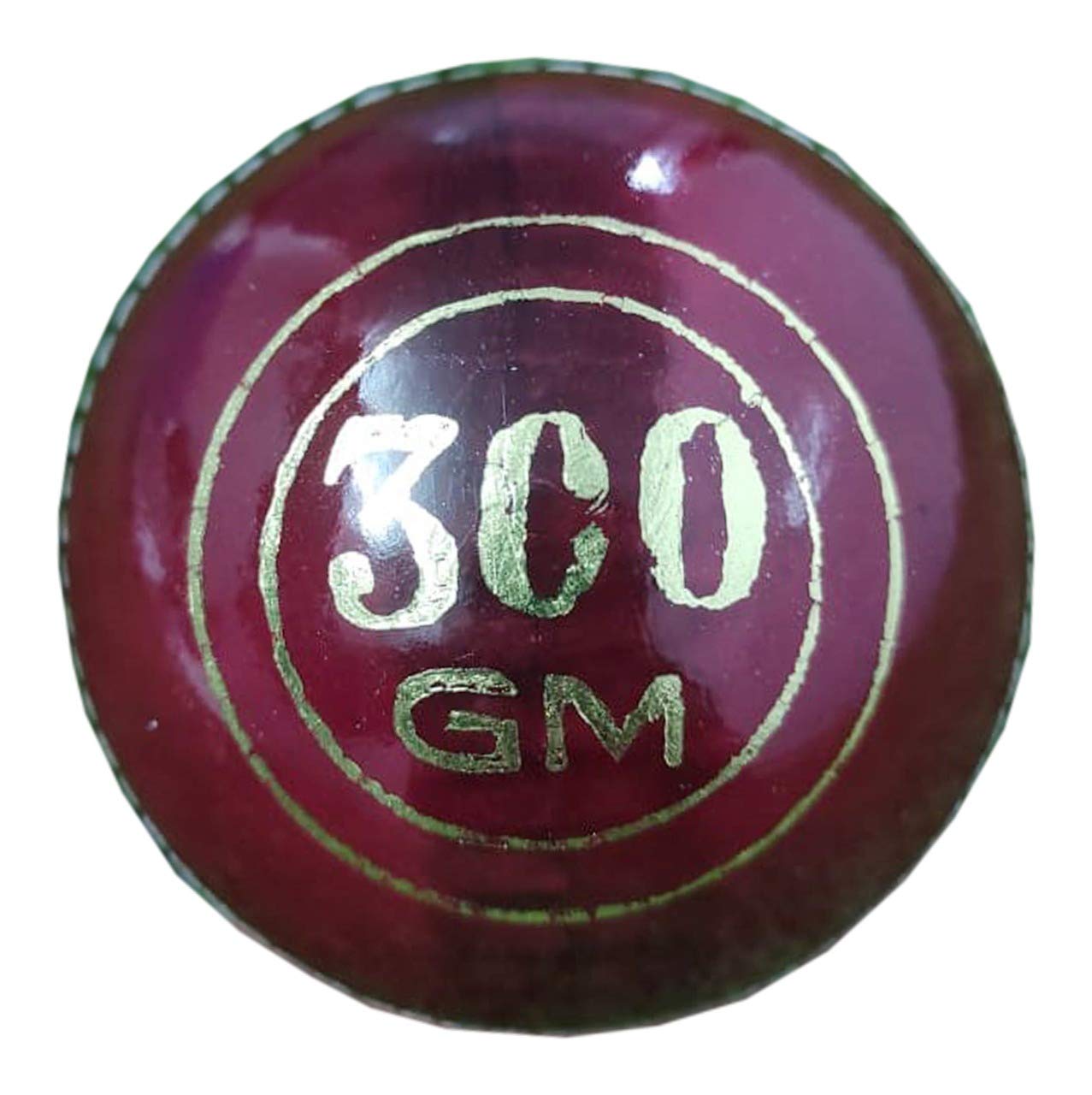 BT Cricketball / Cricketbälle, schwer, 300 g, Leder, Rot, 4 Stück