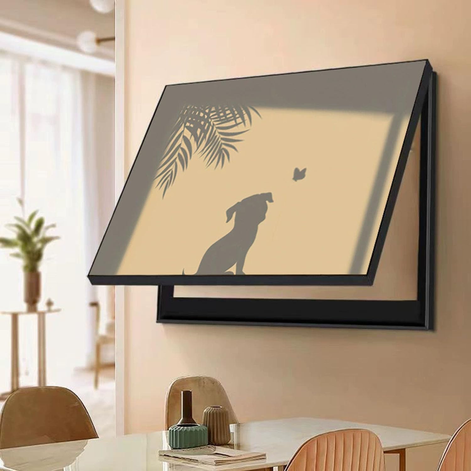 Cubierta Decorativa para Panel eléctrico, Cuadro Moderno con Caja de medidor y disyuntor Oculto, Obra de Arte versátil para Colgar en la Pared, Ideal para Sala de Estar, Caja de distribución
