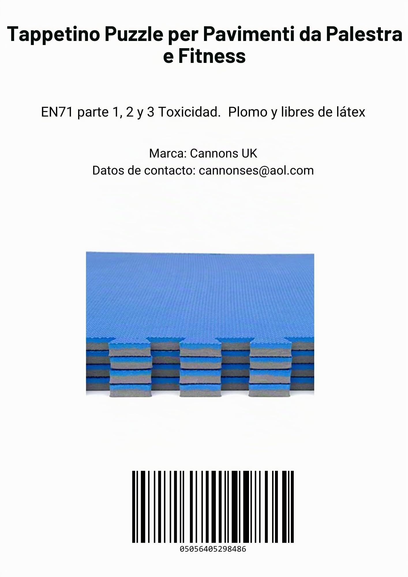 16 x Pavimento Para Ninos/bambini EVA Puzzle materassini 60 cm x 60 cm x12 mm